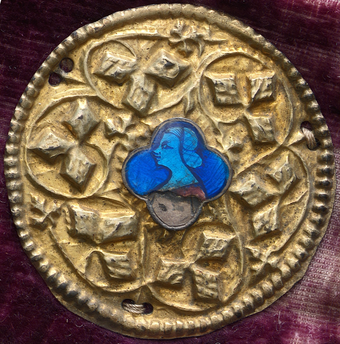 Costume Ornament with Profile Portrait — North Italian 14th Century