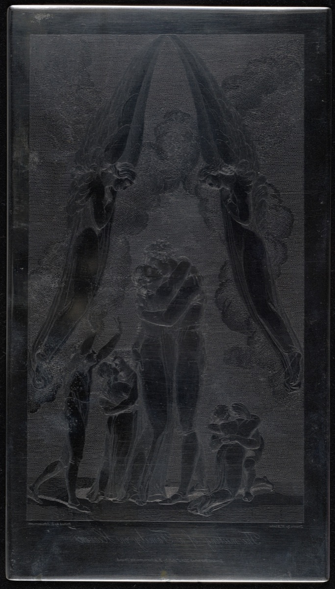 The meeting of a Family in Heaven — Luigi Schiavonetti after William Blake