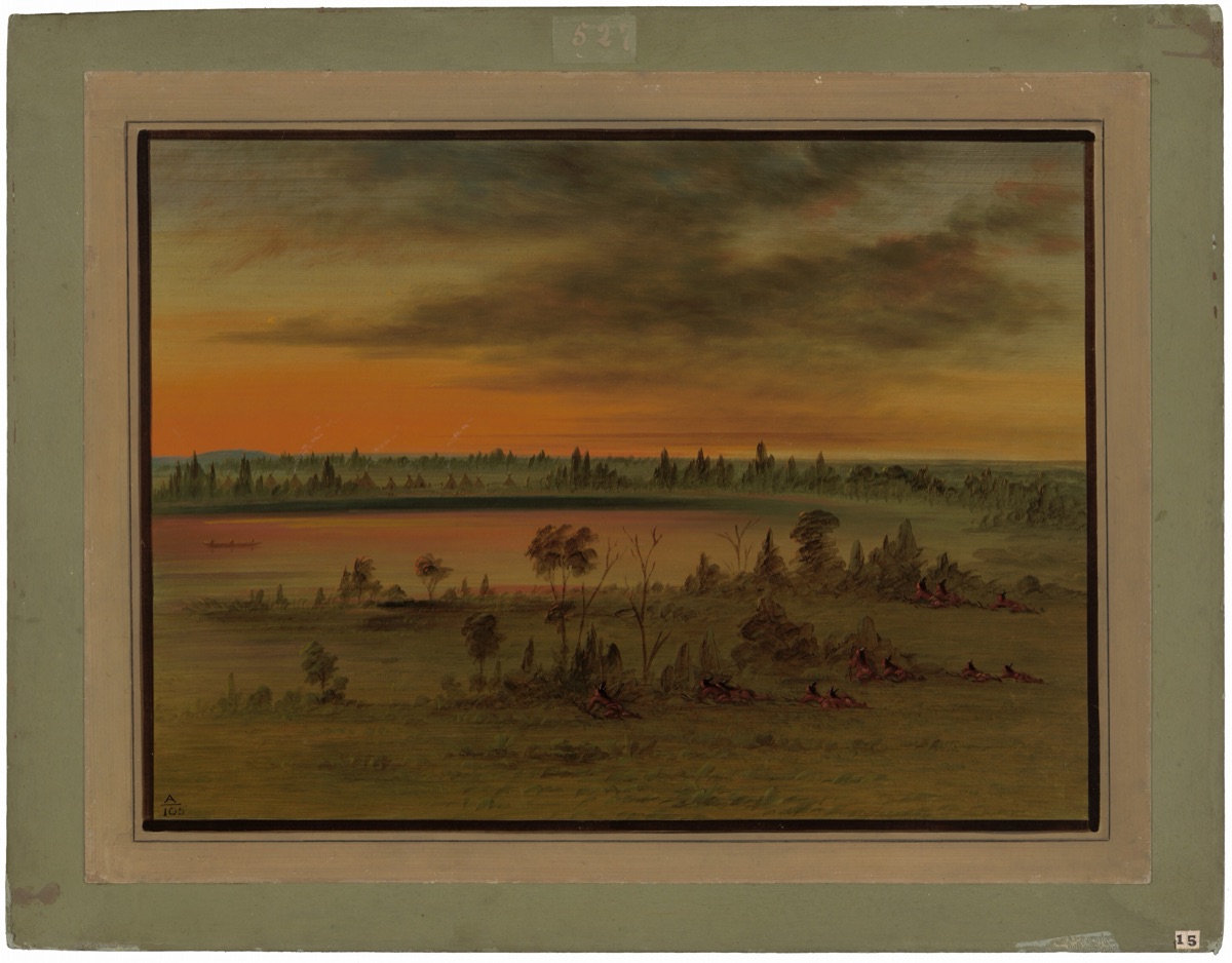 A Sioux War Party — George Catlin