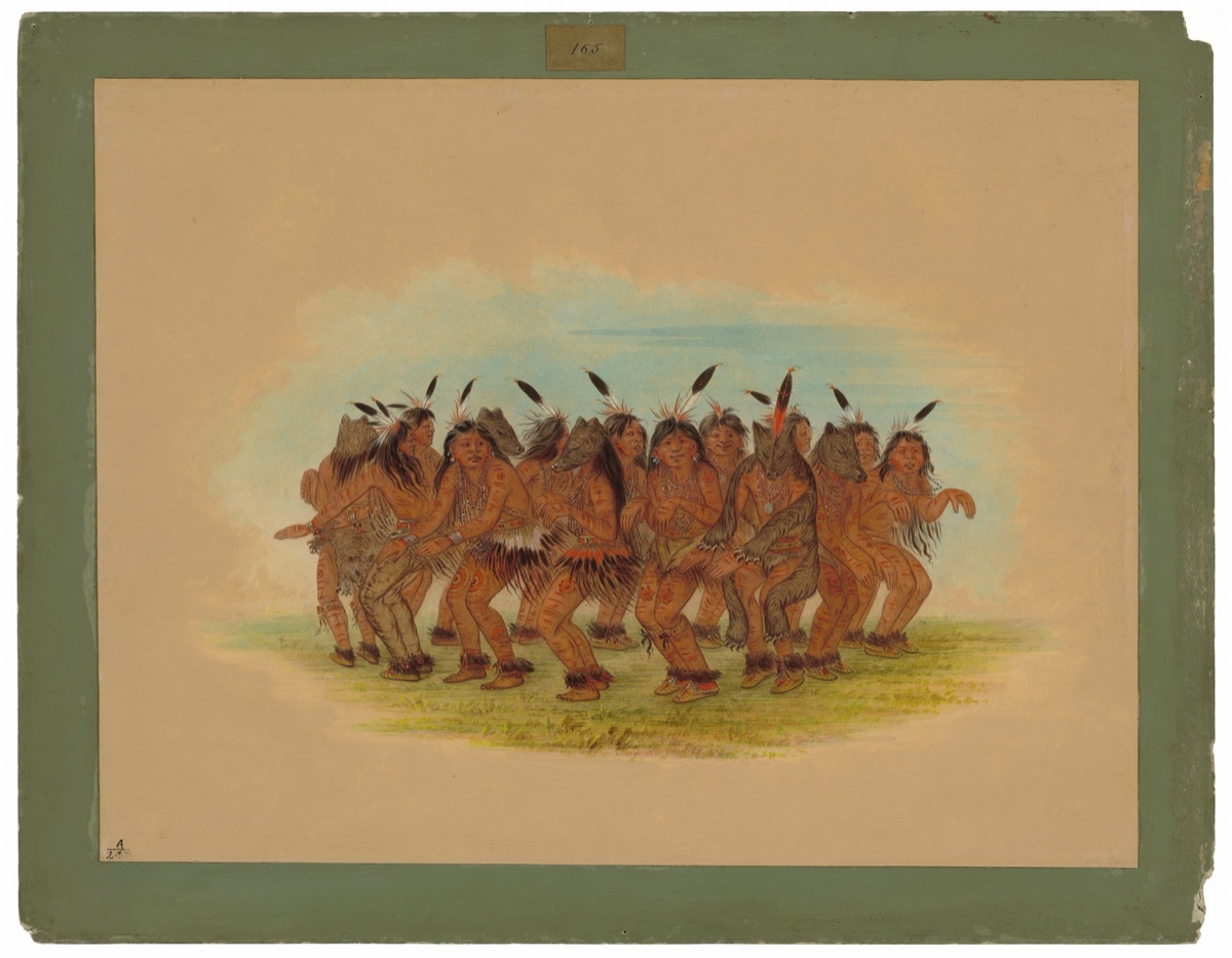 Bear Dance - K'nisteneux — George Catlin