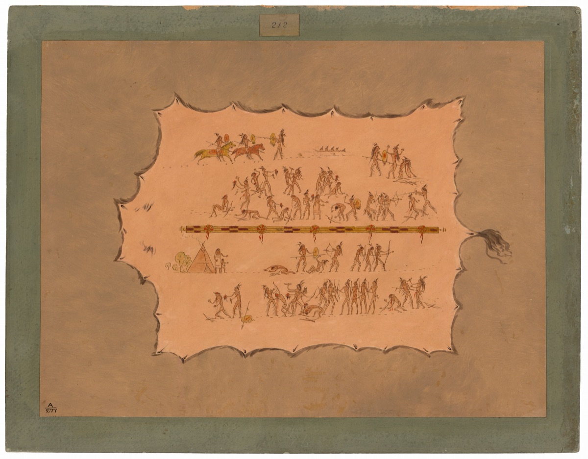 Facsimile of a Sioux Robe — George Catlin