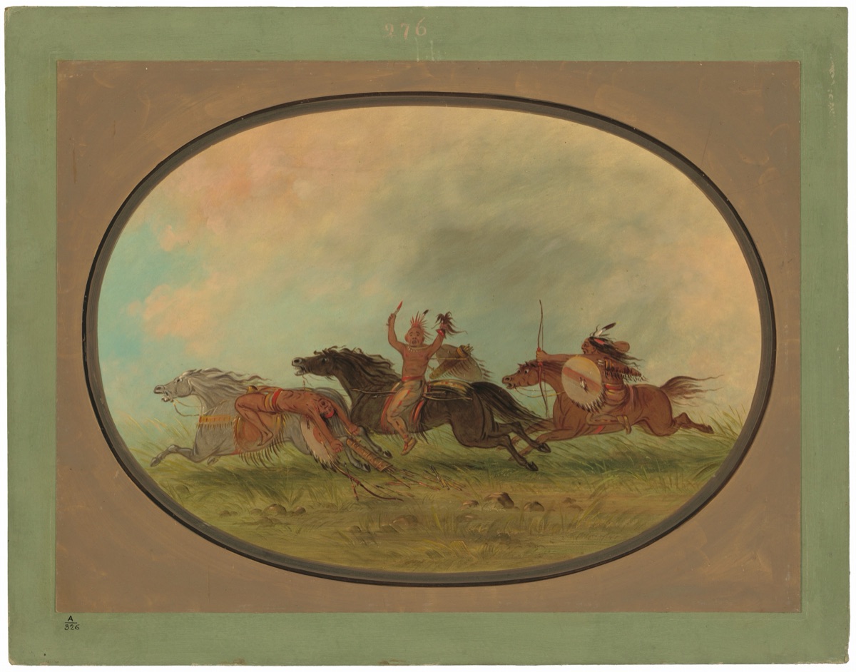 The Scalper Scalped - Pawnees and Cheyennes — George Catlin