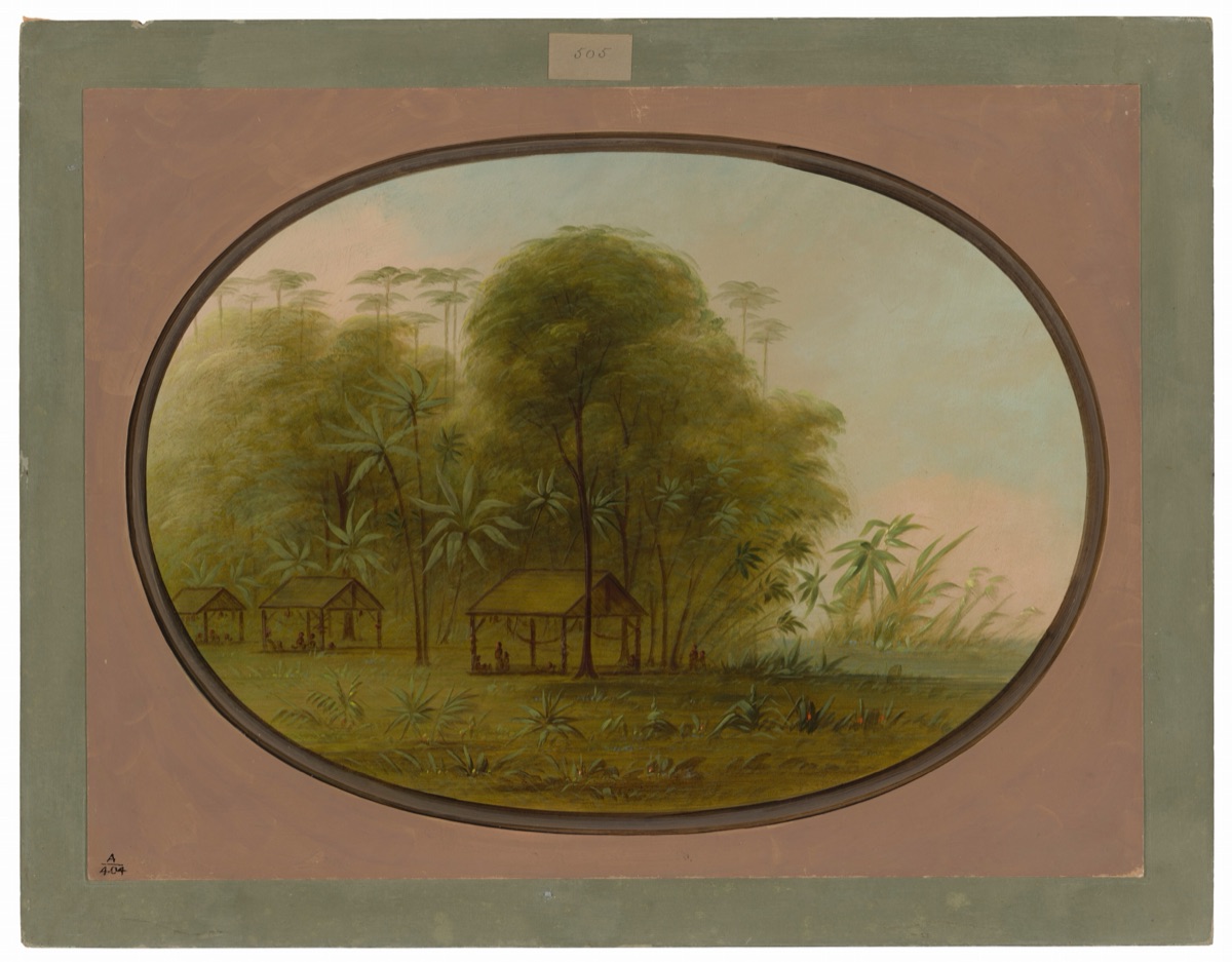 Arowak Village — George Catlin