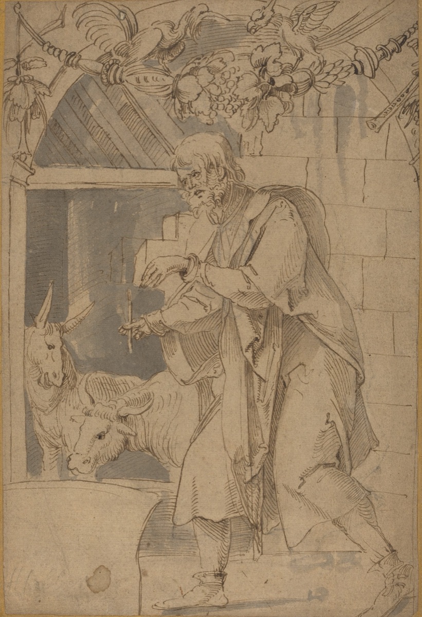 Study for One of Two Stained Glass Paintings Representing the Nativity — Hans Süss von Kulmbach