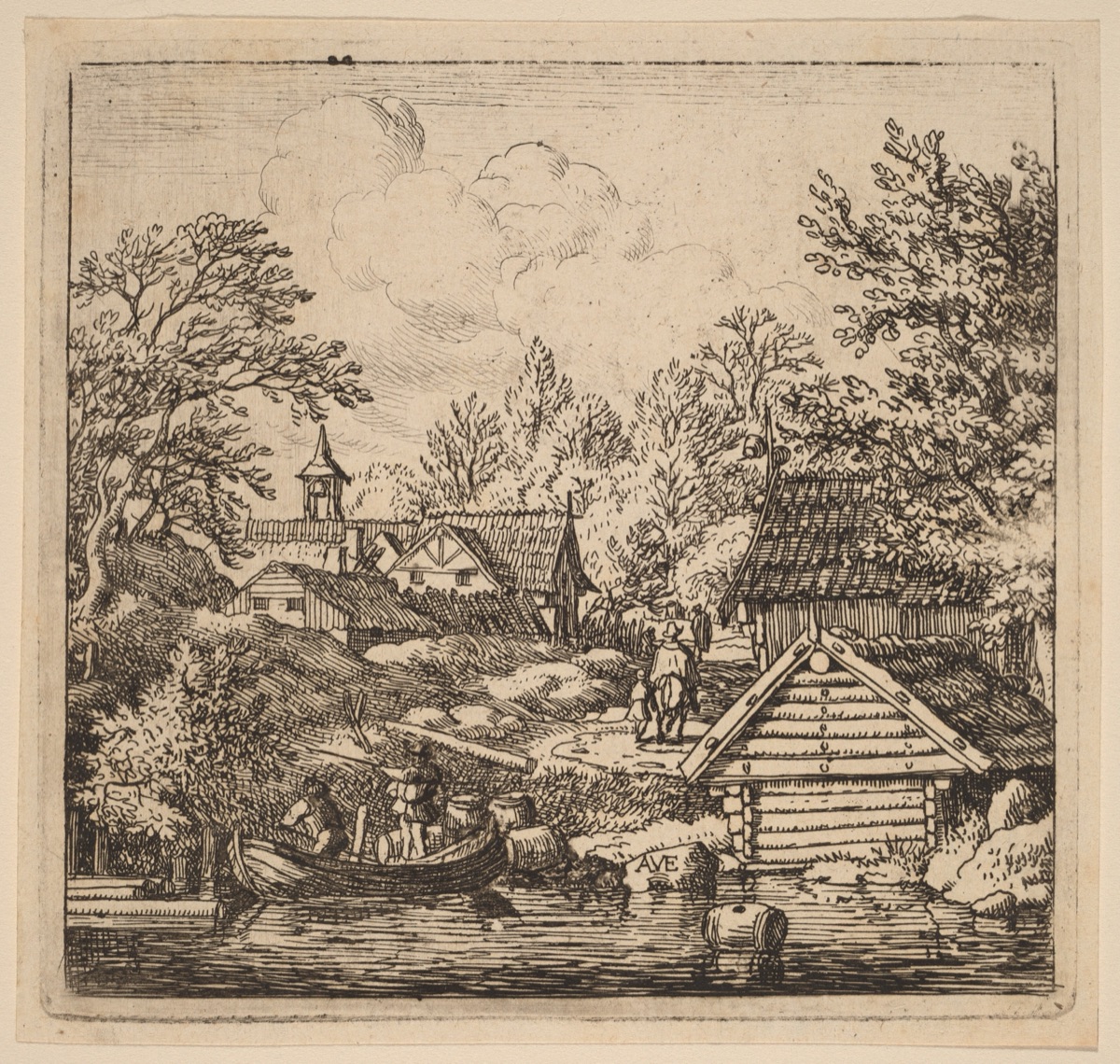 Unloading a Barge — Allart van Everdingen