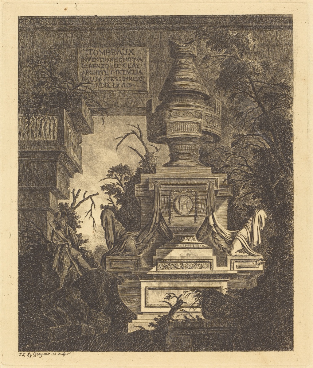 Frontispiece for "Views of Tombs" — Jean-Laurent Legeay