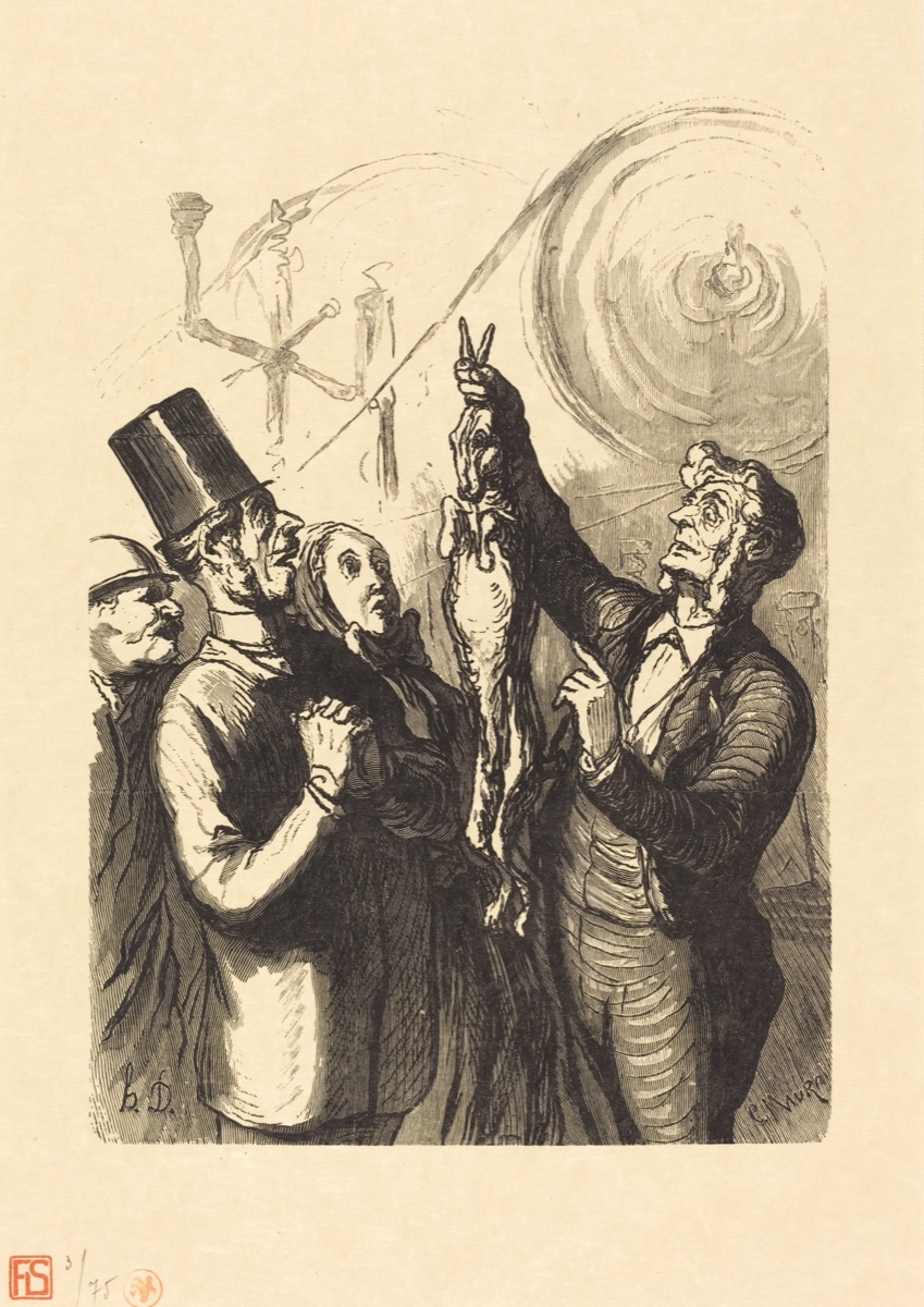 Exposition universelle: La Fabricant de chapeaux de feutre — Charles Maurand after Honoré Daumier