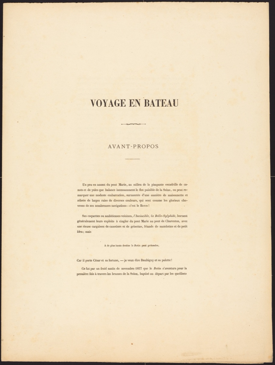 Voyage en bateau — Charles-François Daubigny