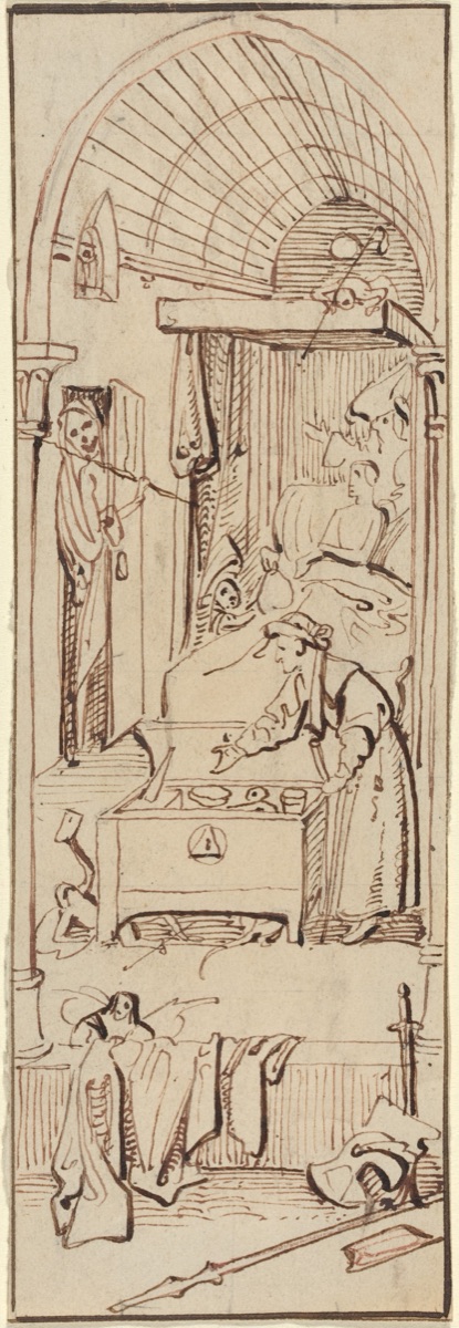 The Death of the Miser — William Henry Brooke after Hieronymus Bosch