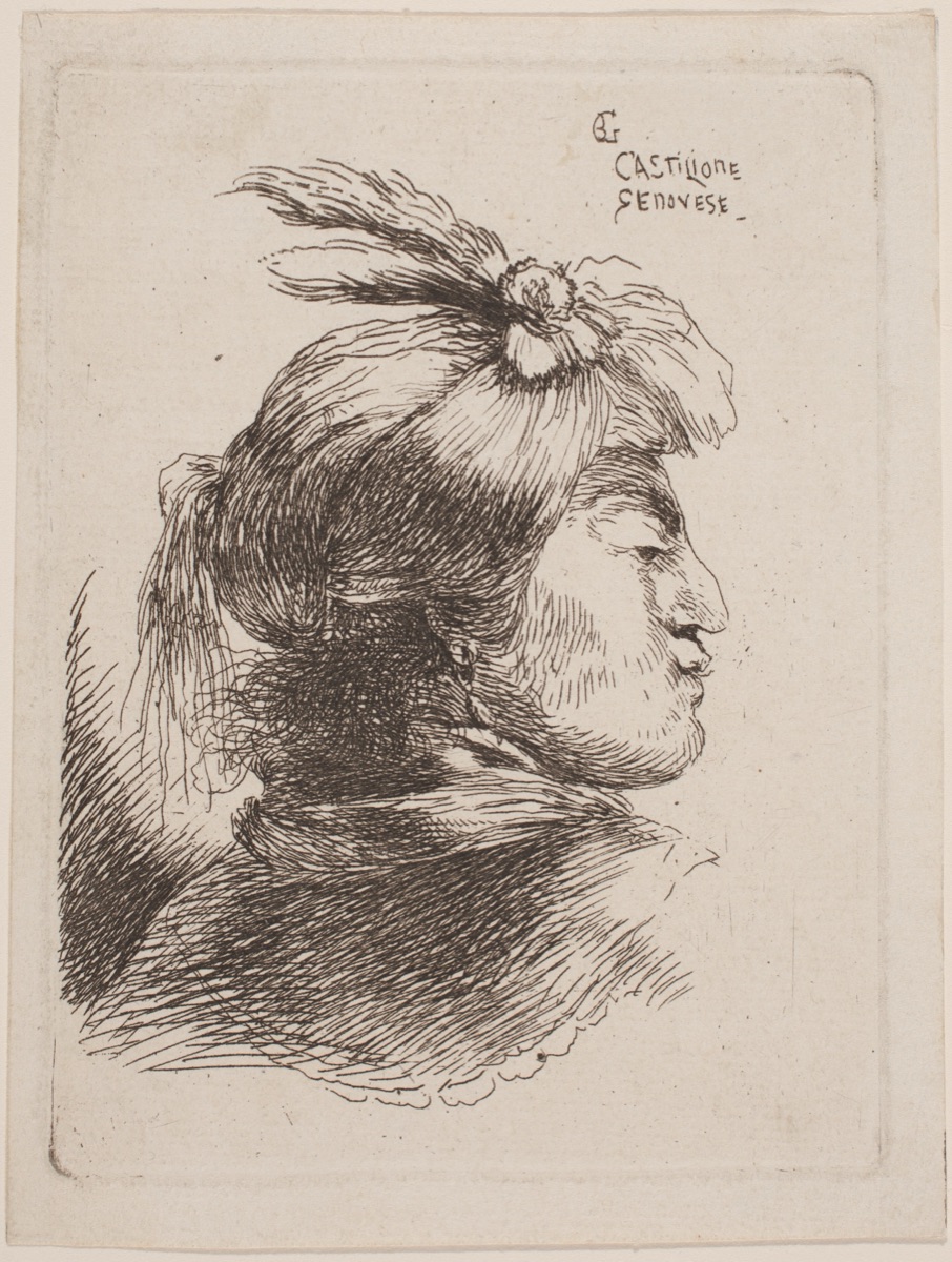 Small Oriental Head — Giovanni Benedetto Castiglione
