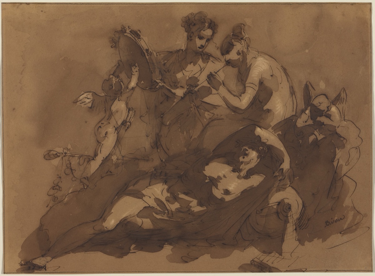 A Mythological Scene with Sea Gods — Giuseppe Bernardino Bison