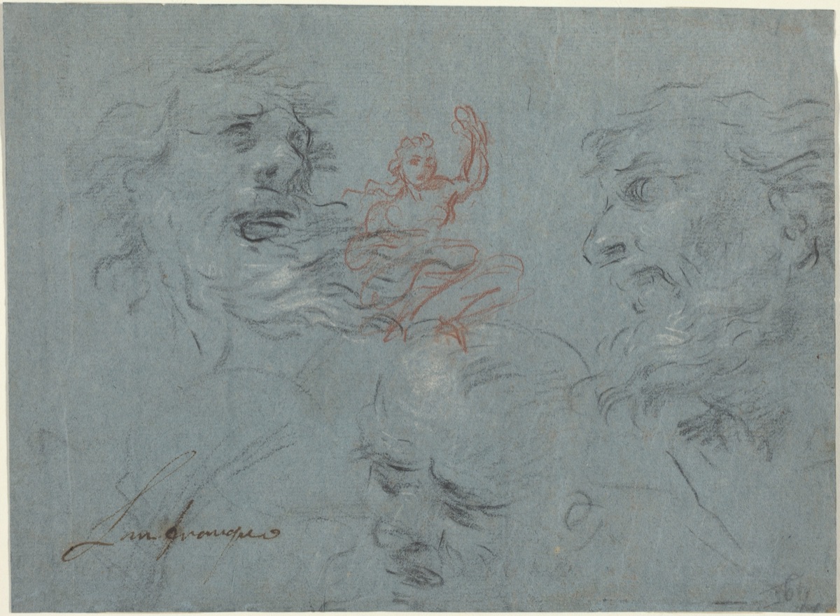 Study of Heads [recto] — French 17th Century