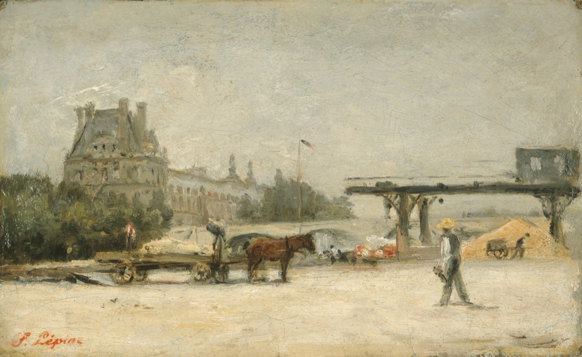 View of the Louvre — Stanislas Lépine