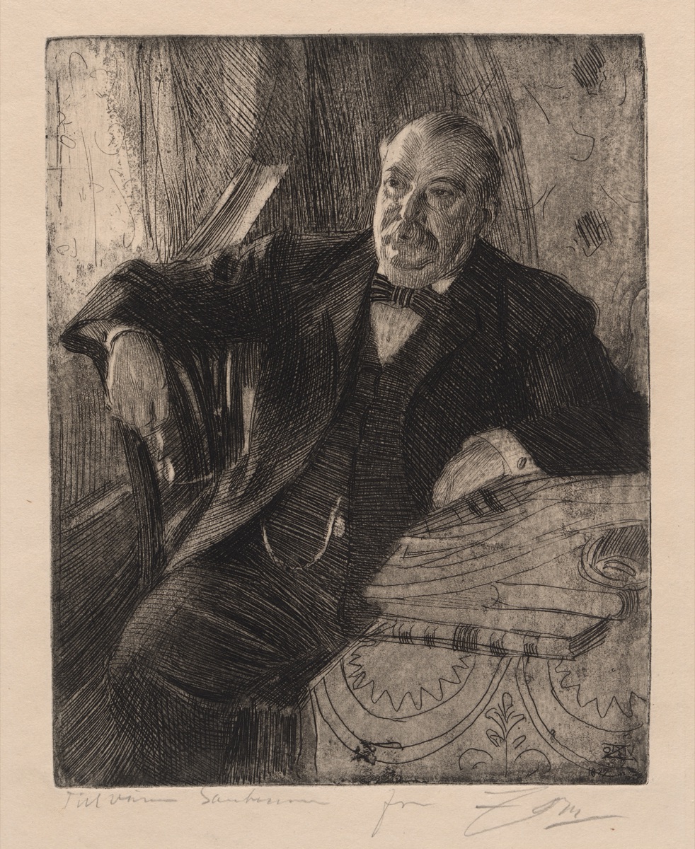 Grover Cleveland — Anders Leonard Zorn, 18 Feb 1860 - 1920