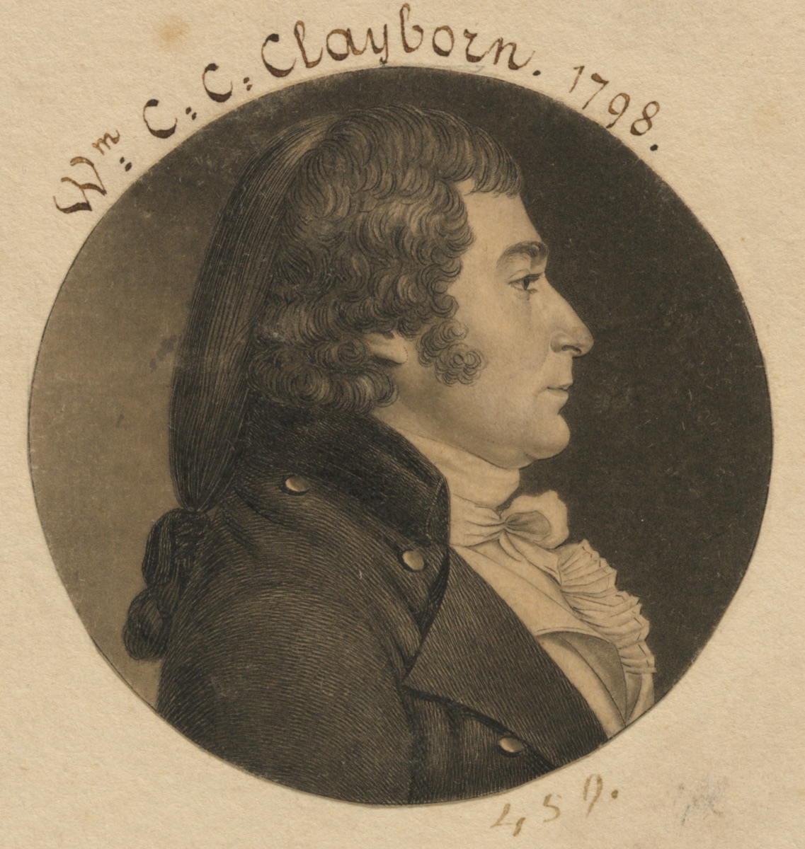 William Charles Coles Claiborne — Charles Balthazar Julien Févret de Saint-Mémin, 12 Mar 1770 - 23 Jun 1852