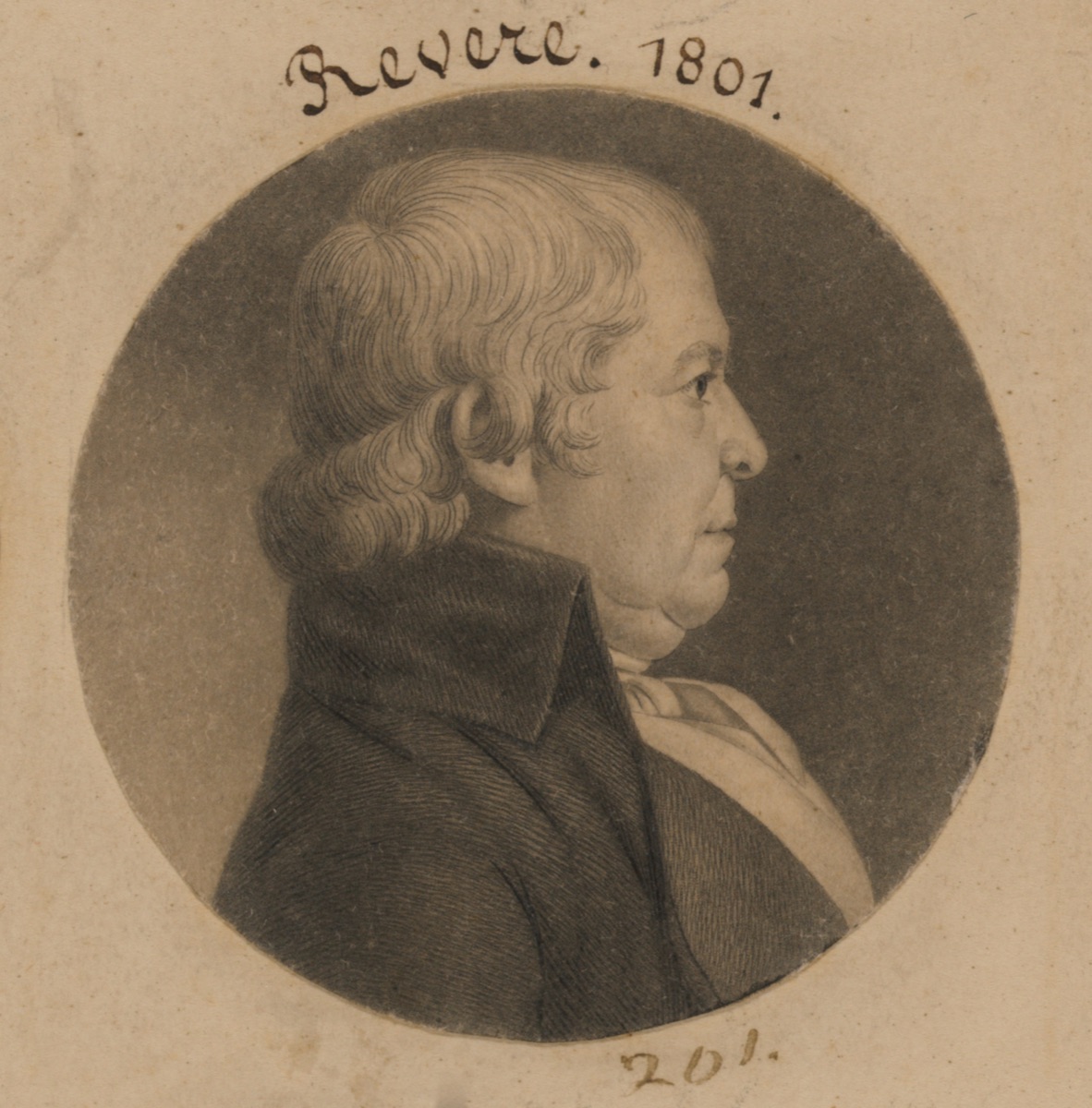 Paul Revere — Charles Balthazar Julien Févret de Saint-Mémin, 12 Mar 1770 - 23 Jun 1852