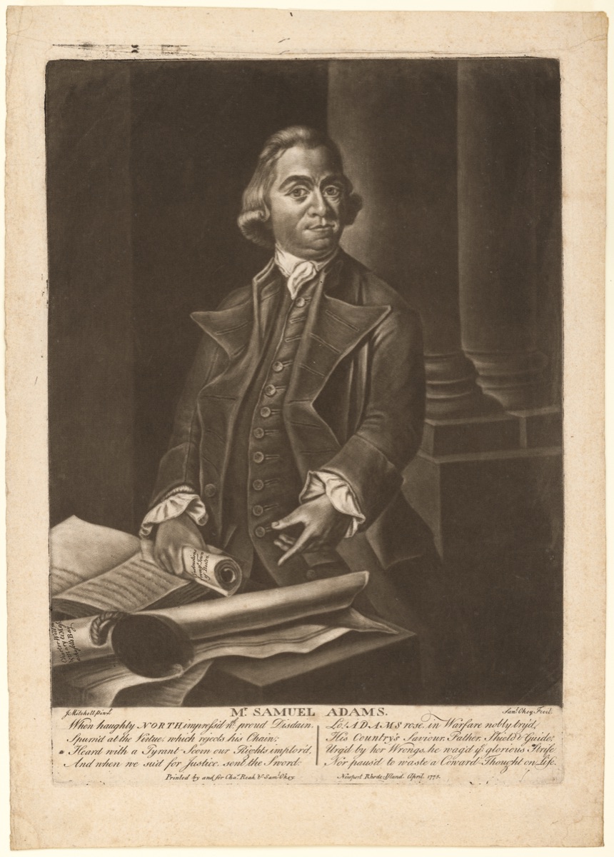 Samuel Adams — Samuel Okey, active 1765 - 1780