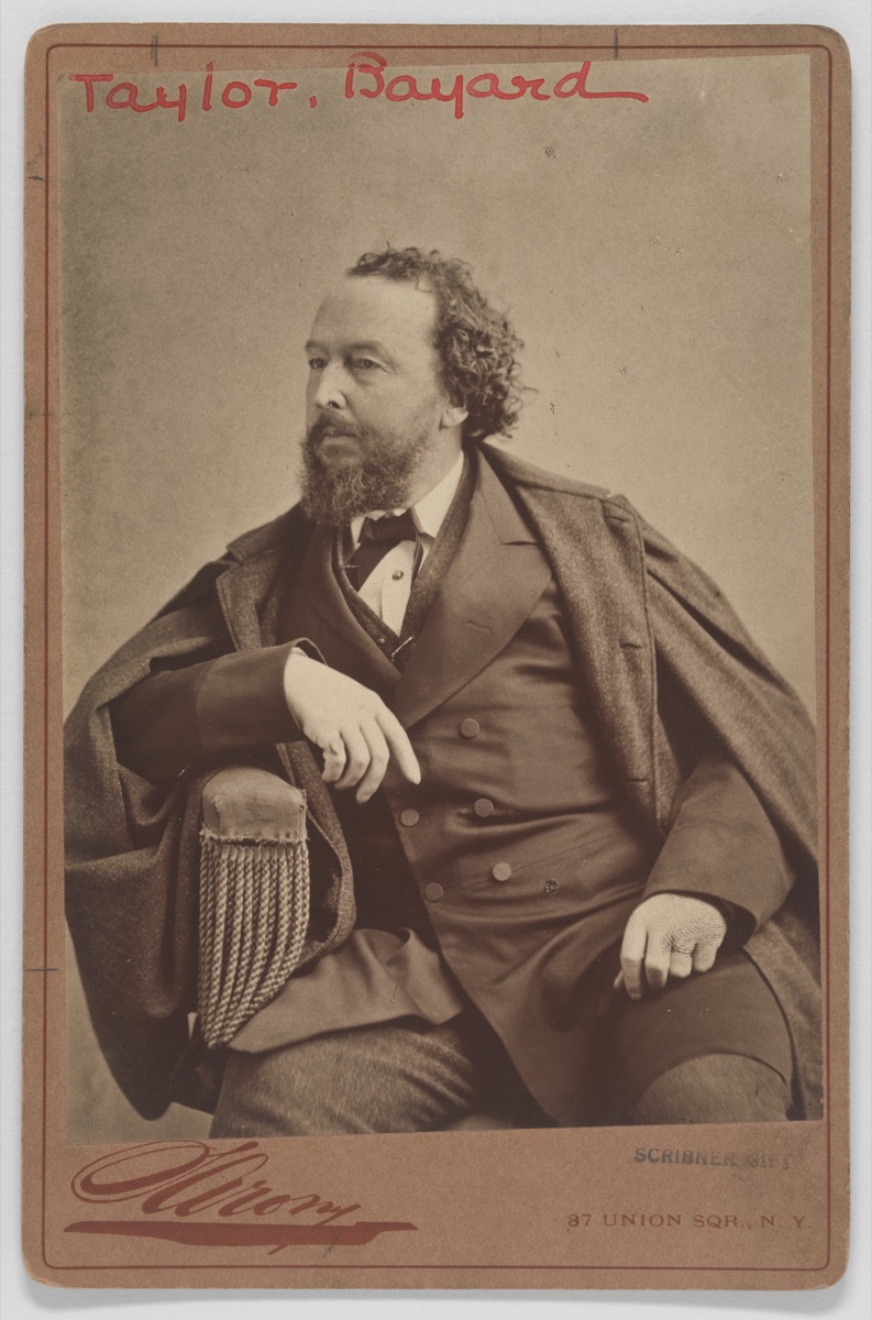 Bayard Taylor — Napoleon Sarony, 9 Mar 1821 - 9 Nov 1896
