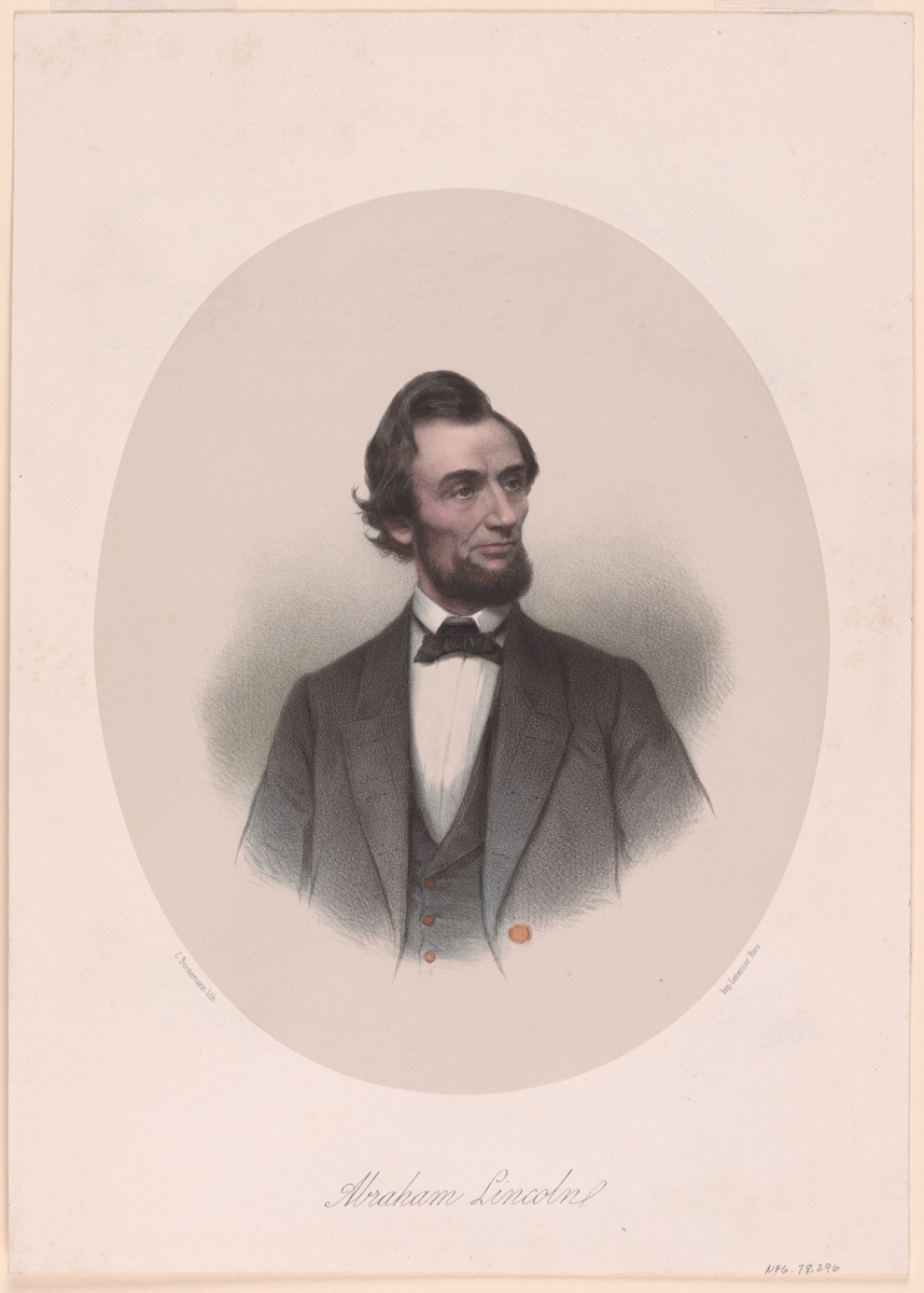 Abraham Lincoln — C. Bornemann; Lemercier Lithography Company, active 1837 - 1887