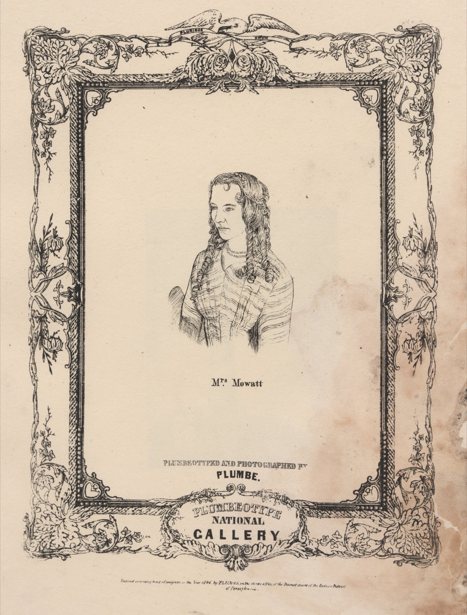 The National Plumbeotype Gallery - Anna Mowatt — John Plumbe, Jr., 13 Jul 1809 - 28 May 1857