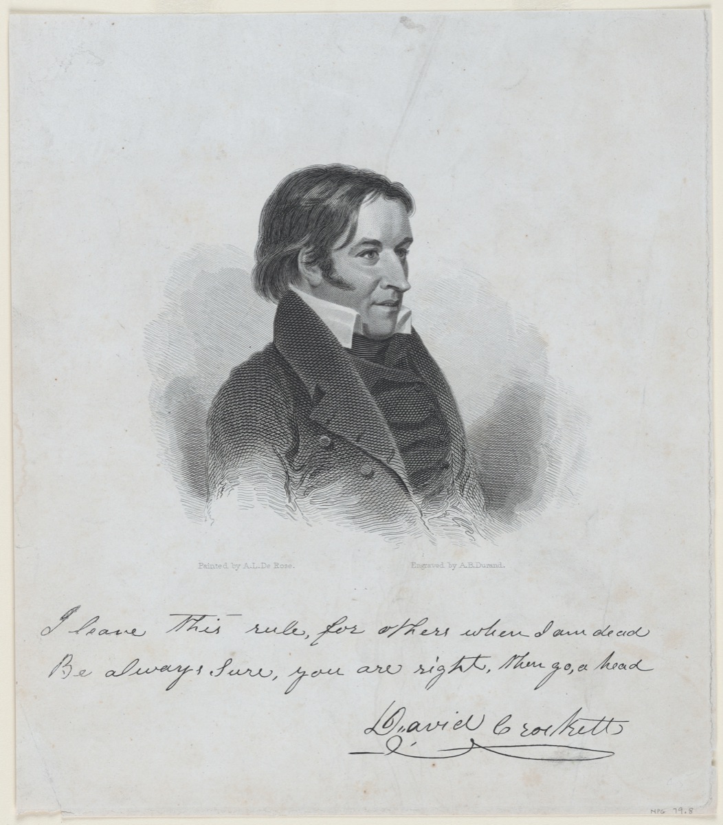 David Crockett — Asher Brown Durand, 21 Aug 1796 - 17 Sep 1886