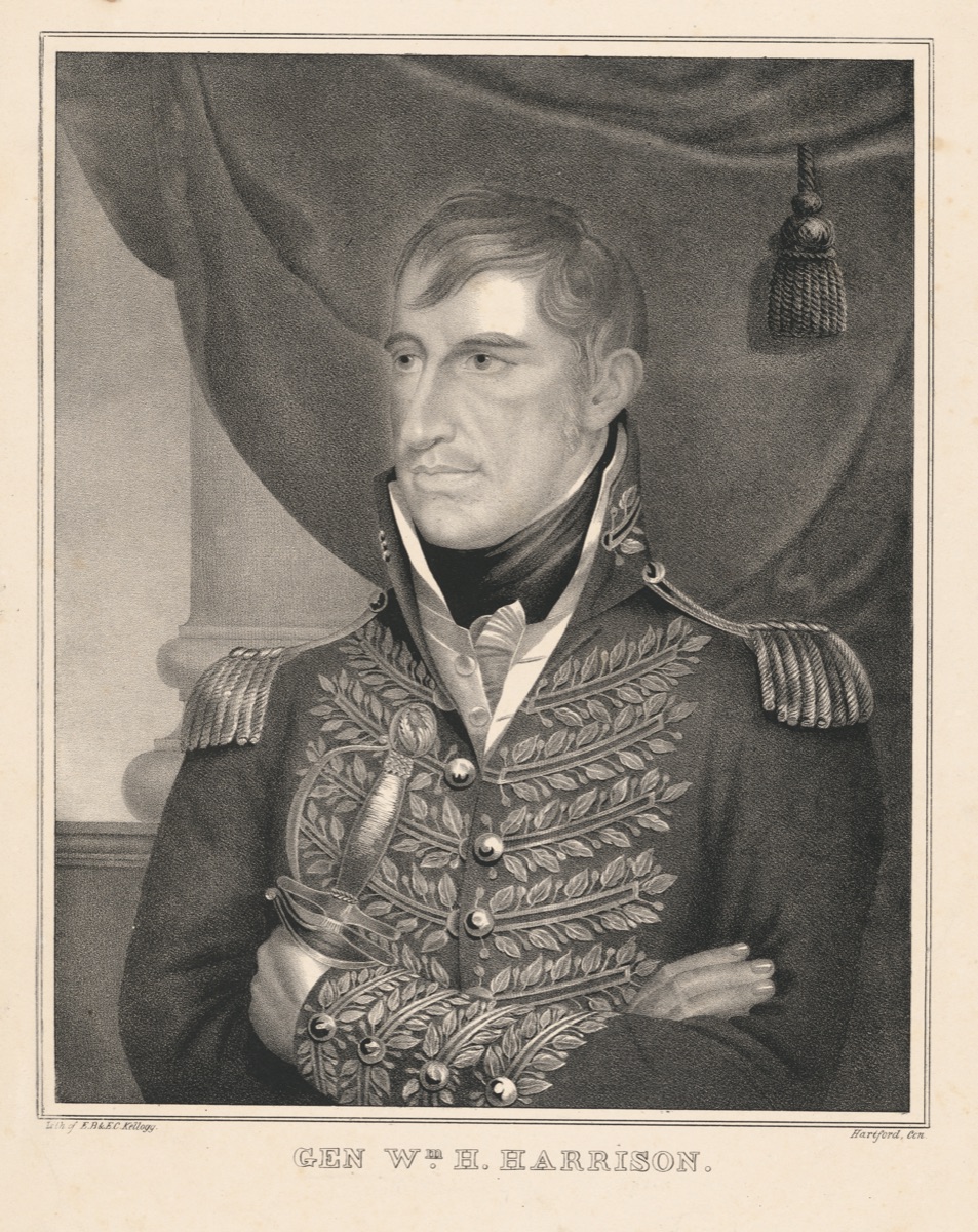 William Henry Harrison — E. B. & E. C. Kellogg Lithography Company, active c. 1842 - 1867
