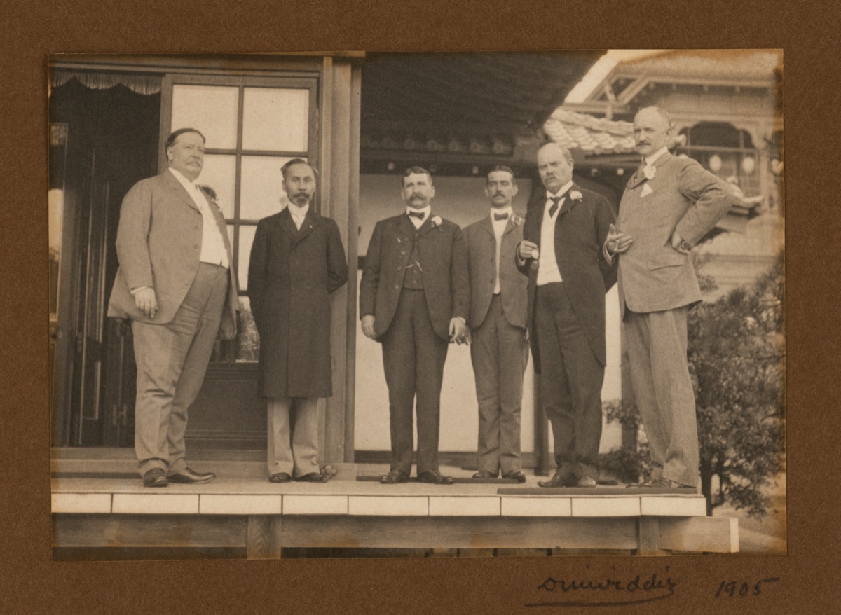 William Howard Taft, Michinori S. Nagasaki, Guy L. Edie, William Kelly, Tasker Bliss, Clarence Edwards — William Dinwiddie, 23 Aug 1867 - 17 Jun 1934