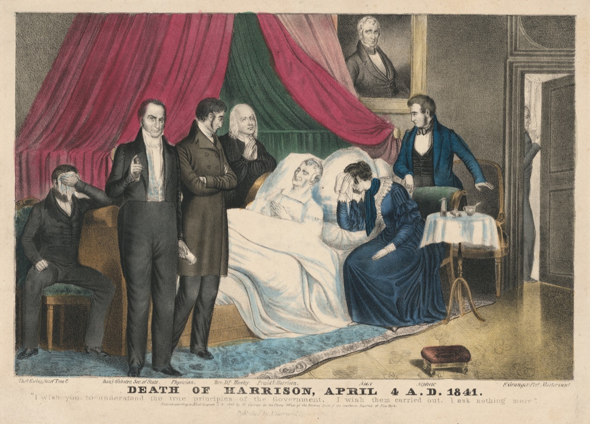 Death of Harrison — Nathaniel Currier, 27 Mar 1813 - 20 Nov 1888