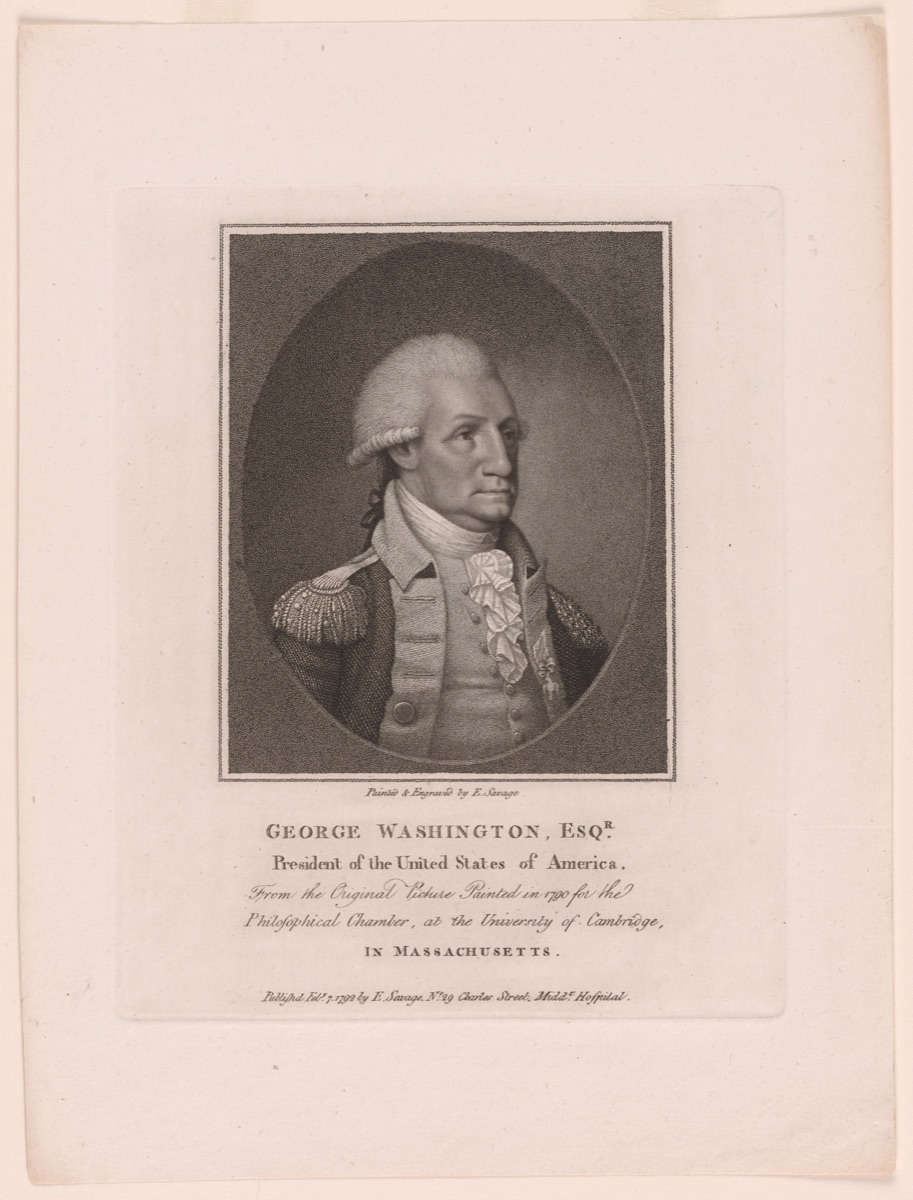 George Washington — Edward Savage, 26 Nov 1761 - 6 Jul 1817