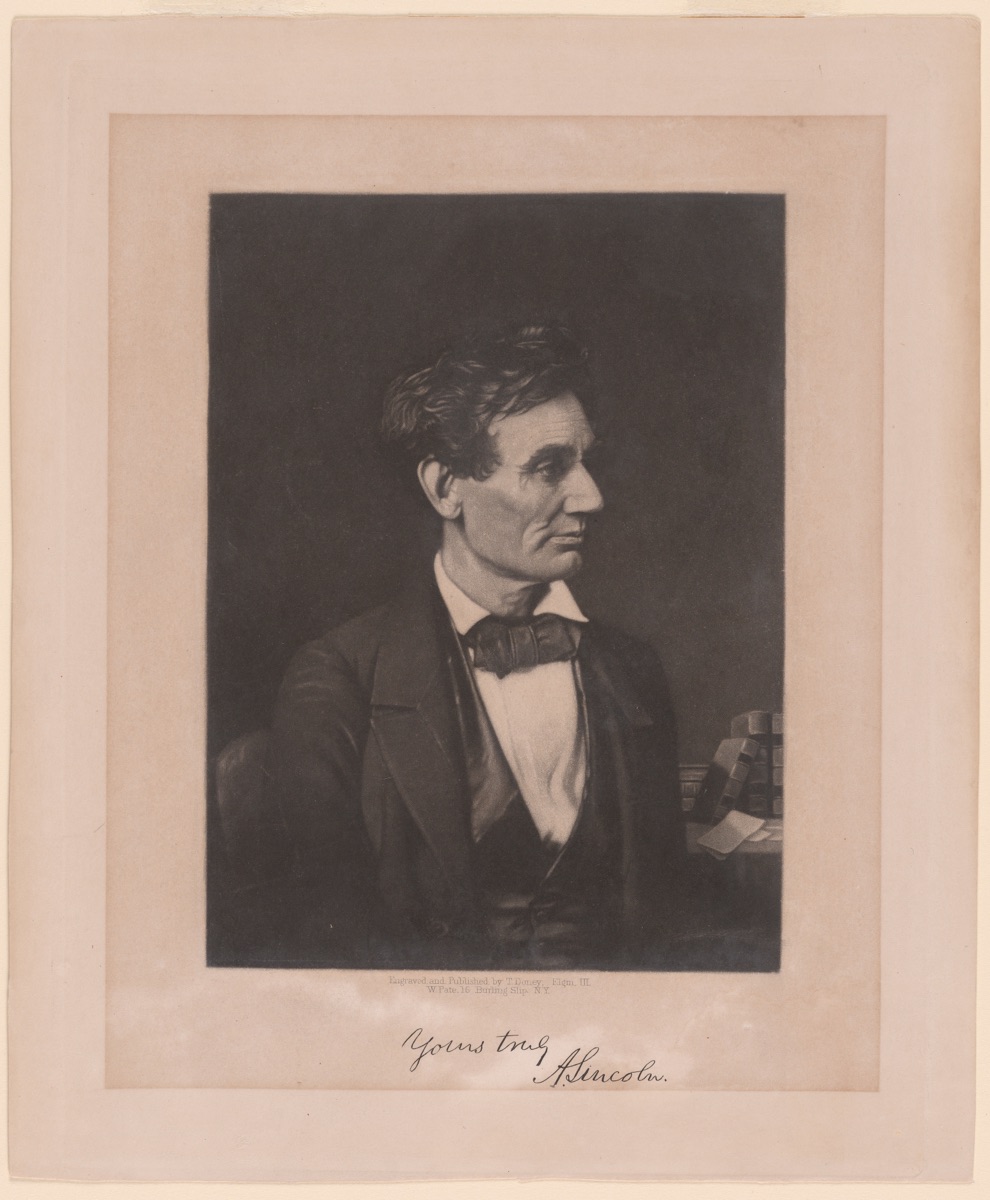 Abraham Lincoln — Thomas Doney, active mid 19th century