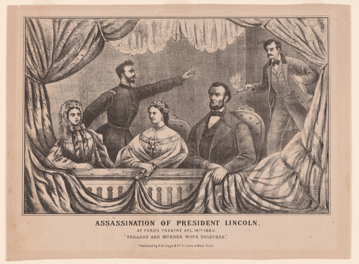 Assassination of President Lincoln — H. H. Lloyd & Company