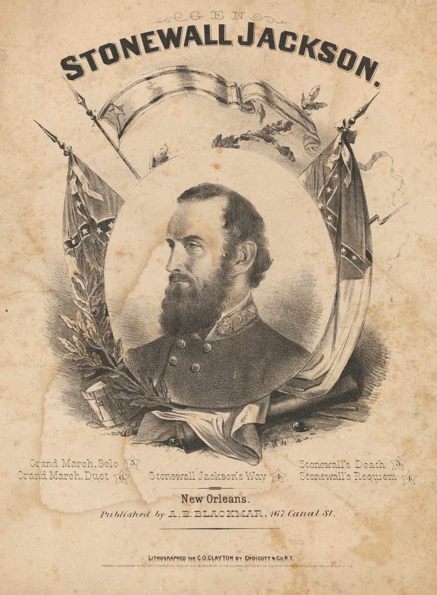 Stonewall Jackson — Endicott Lithography Company, active 1828 - 1886