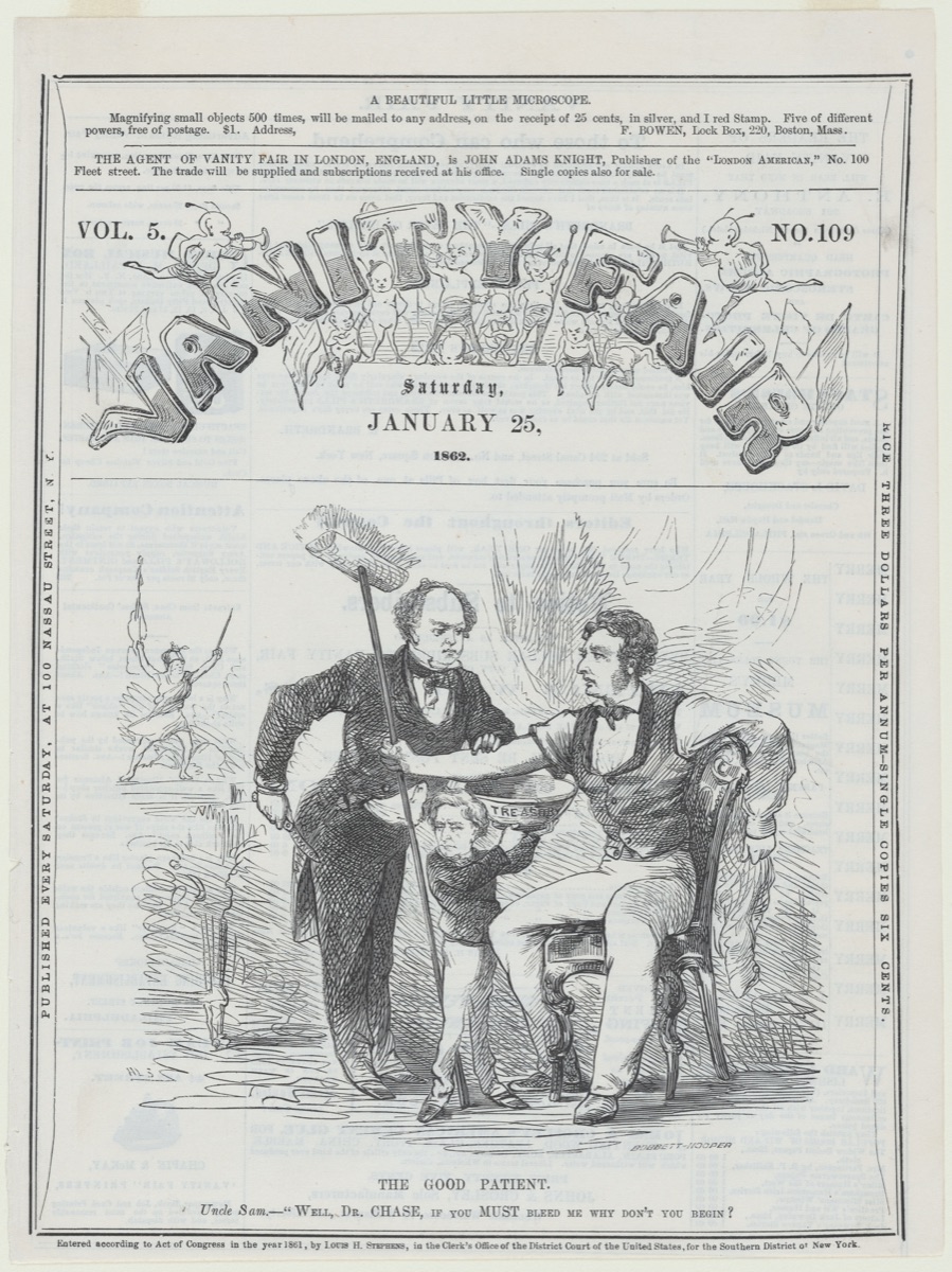 Salmon P. Chase — Bobbett & Hooper Wood Engraving Co., active 1855 - 1870?