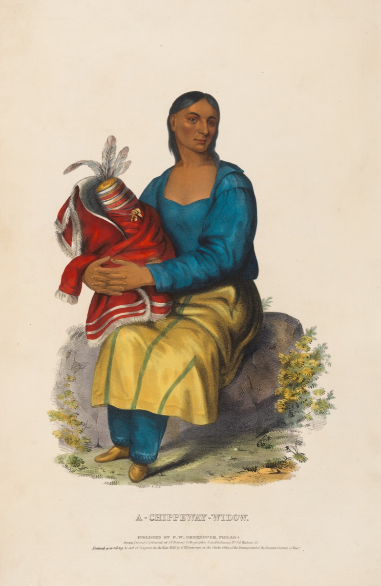 A Chippeway Widow — R. T., active c. 1830s; J. T. Bowen Lithography Company, active 1834 - 1844?; Frederick W. Greenough, active c. 1838