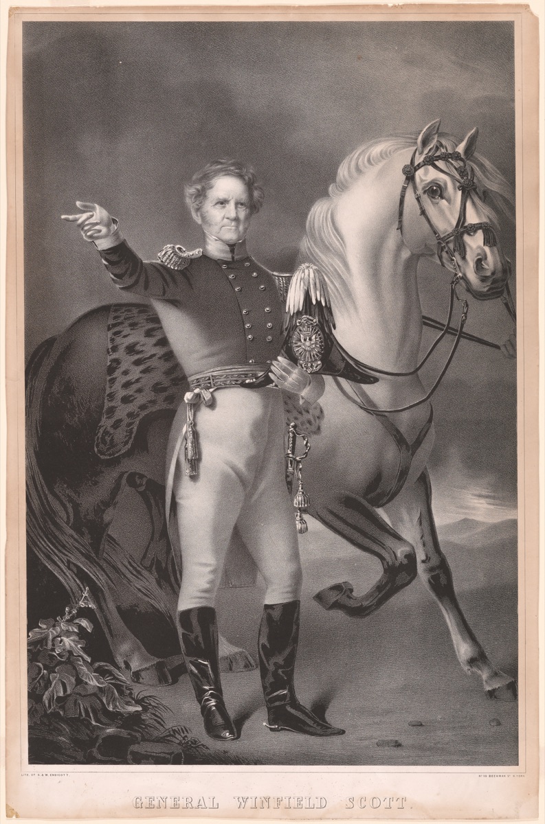 General Winfield Scott — Endicott Lithography Company, active 1828 - 1886
