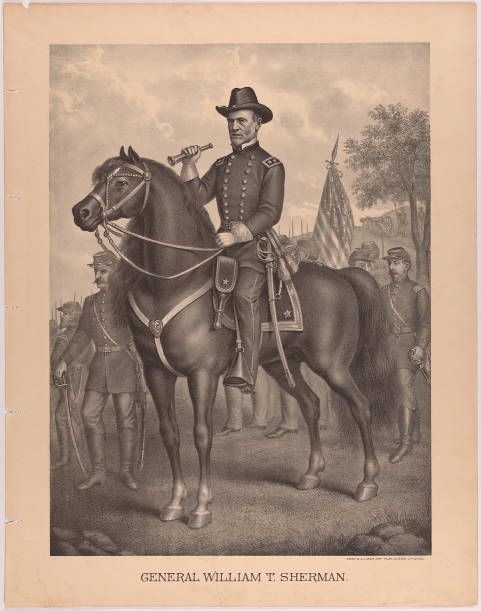 William T. Sherman — Kurz & Allison Lithography Company, c. 1880 - 1899
