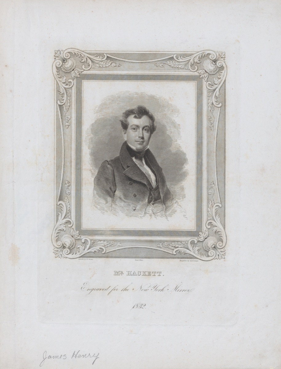 James Henry Hackett — Asher Brown Durand, 21 Aug 1796 - 17 Sep 1886