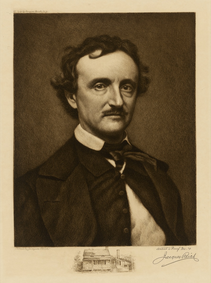 Edgar Allan Poe — Jacques Reich, 10 Aug 1852 - 8 Jul 1923