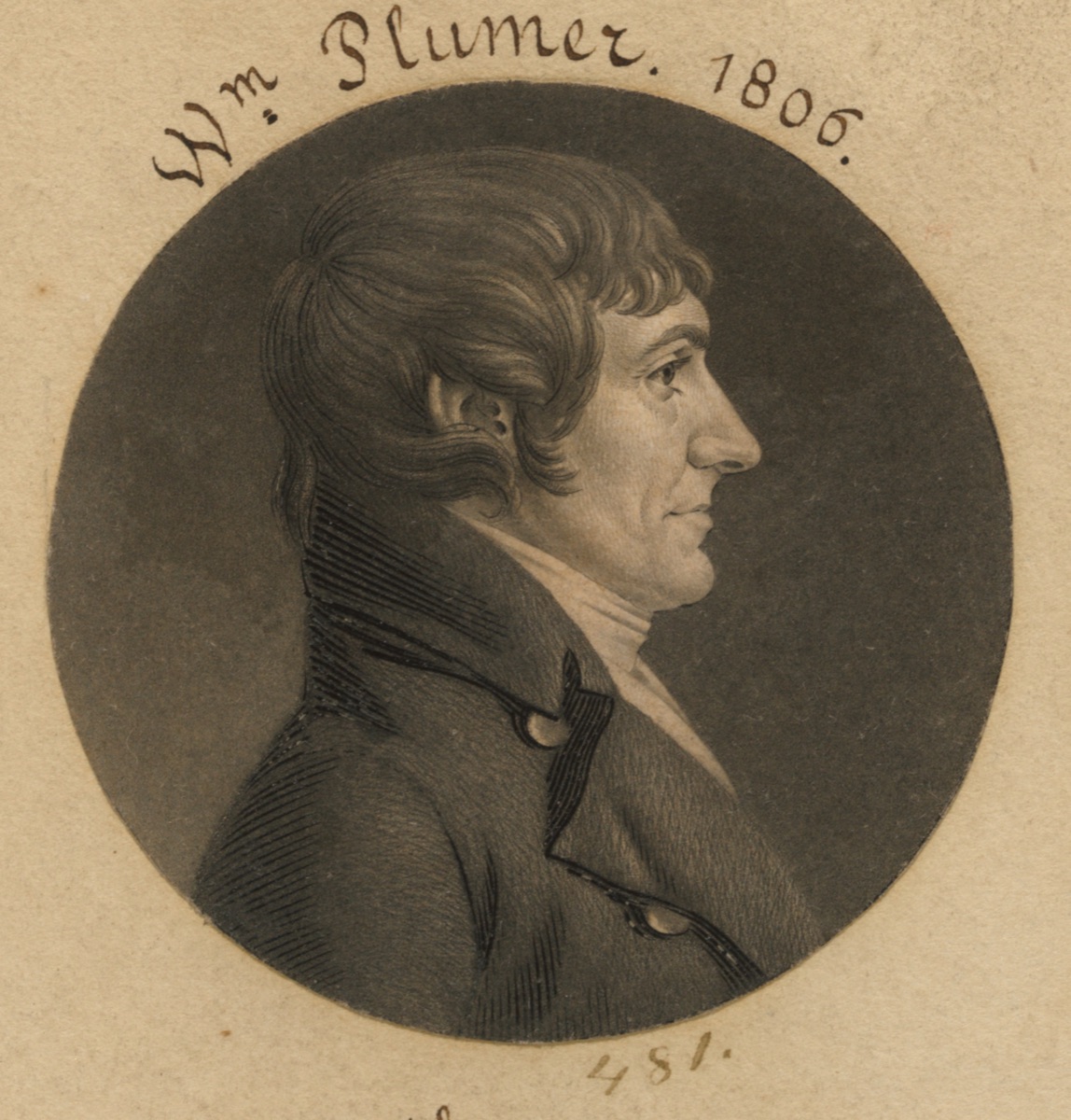 William Plumer — Charles Balthazar Julien Févret de Saint-Mémin, 12 Mar 1770 - 23 Jun 1852