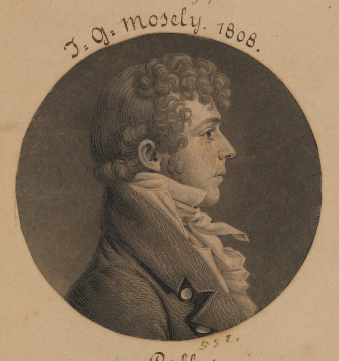 J. G. Mosely — Charles Balthazar Julien Févret de Saint-Mémin, 12 Mar 1770 - 23 Jun 1852