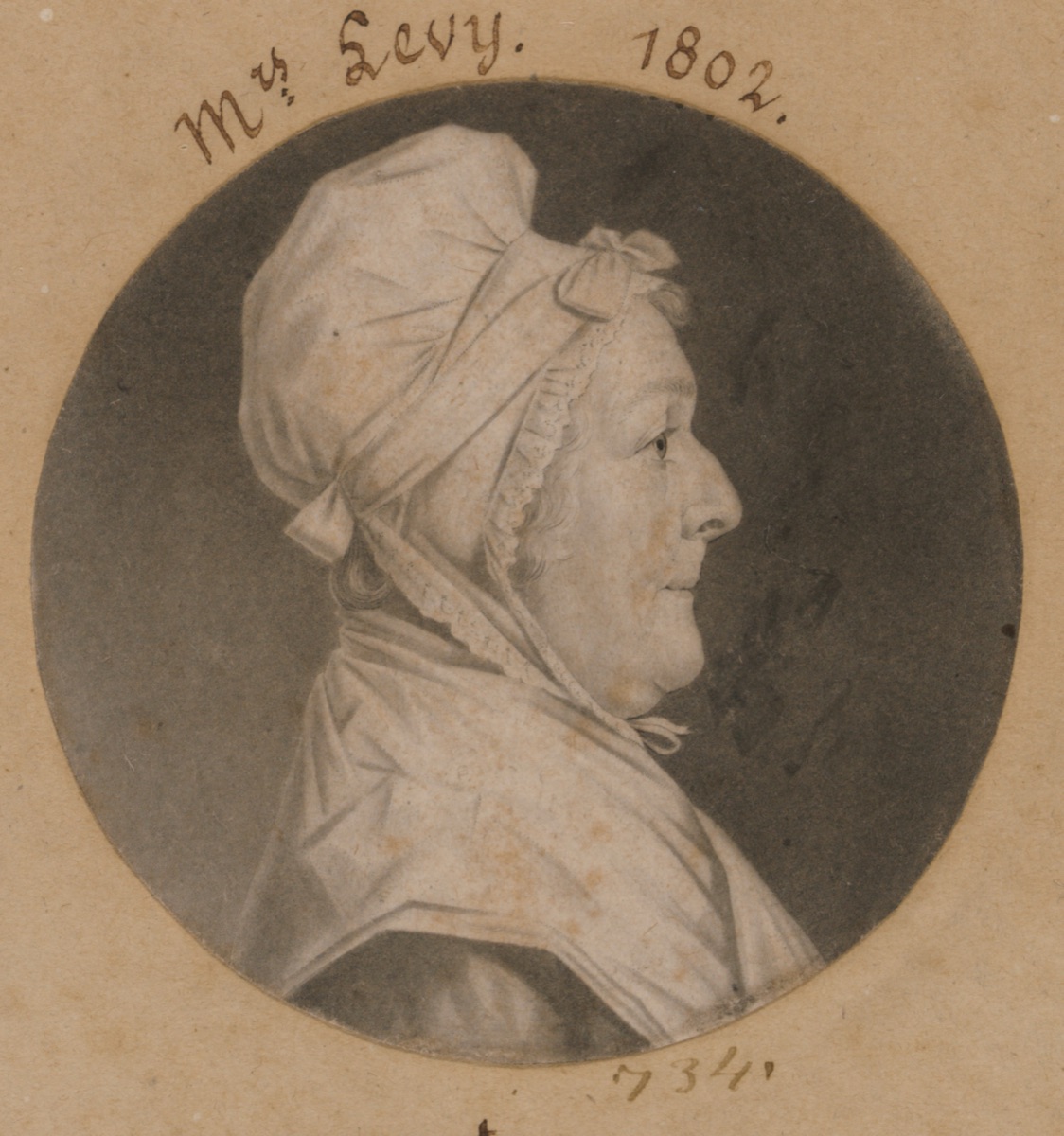 Martha Lampley Levy — Charles Balthazar Julien Févret de Saint-Mémin, 12 Mar 1770 - 23 Jun 1852
