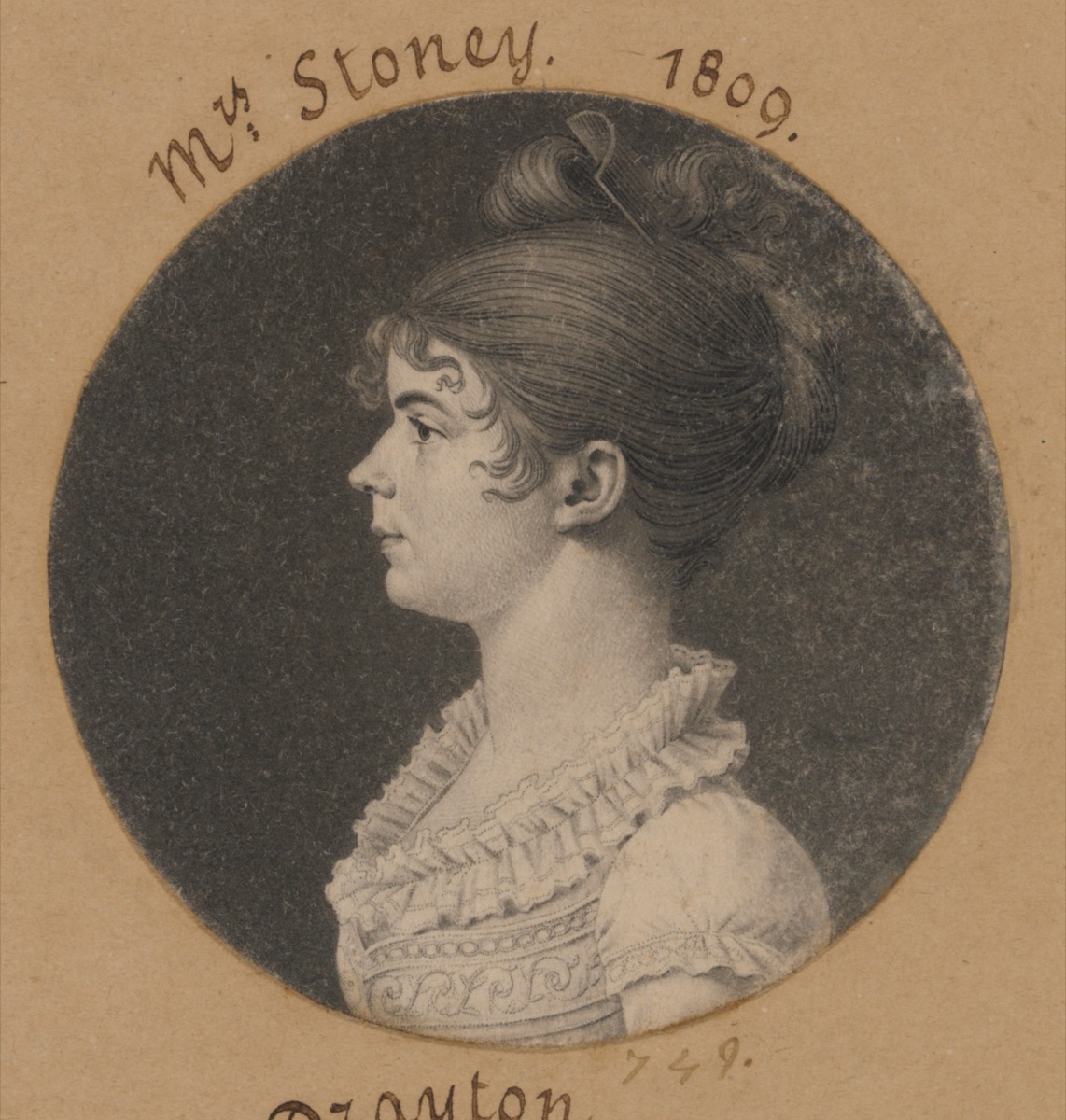 Rebecca Perry Drayton — Charles Balthazar Julien Févret de Saint-Mémin, 12 Mar 1770 - 23 Jun 1852