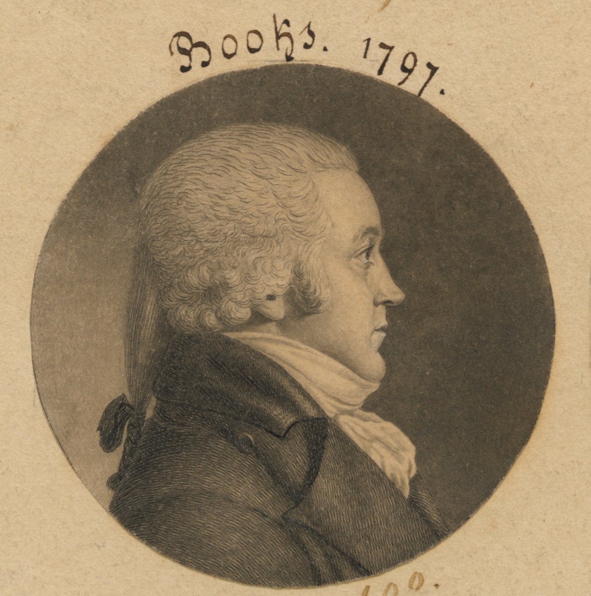 Books or Brooks — Charles Balthazar Julien Févret de Saint-Mémin, 12 Mar 1770 - 23 Jun 1852