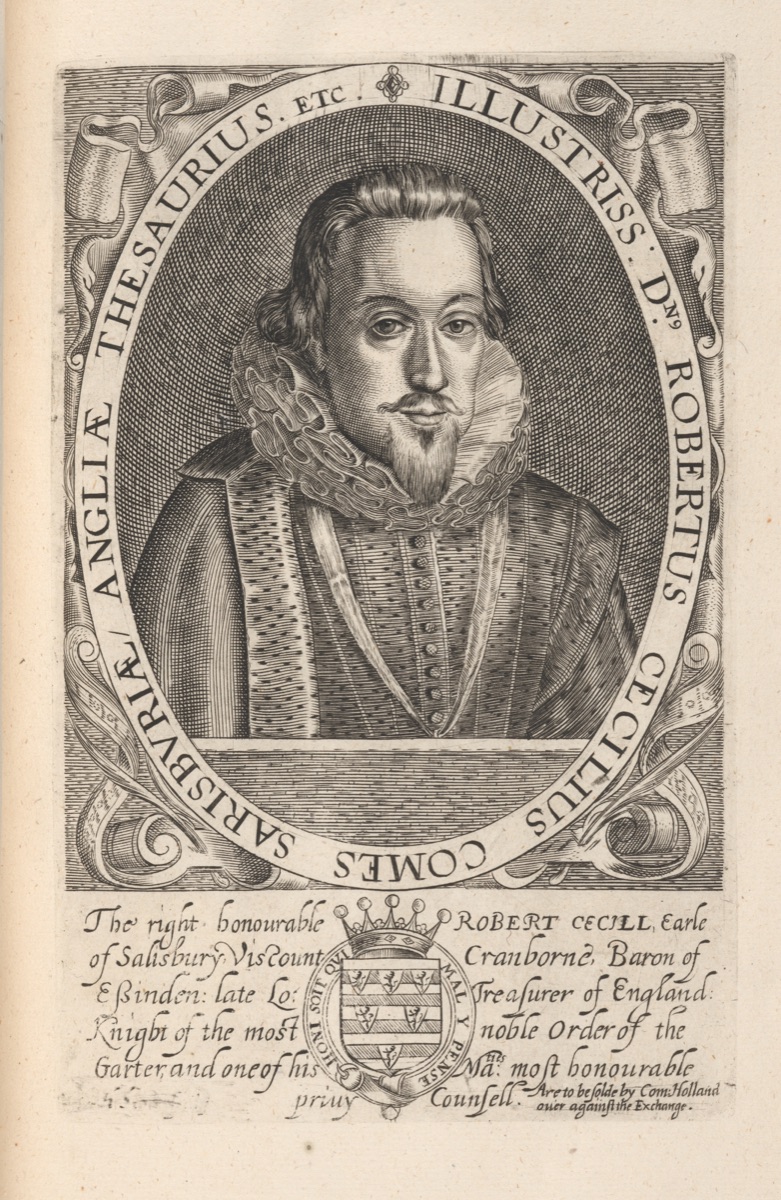Robert Cecil, 1st Earl of Salisbury, Baron Cecil of Essendon, Viscount Cranbourne — H. Stock, active c.1618