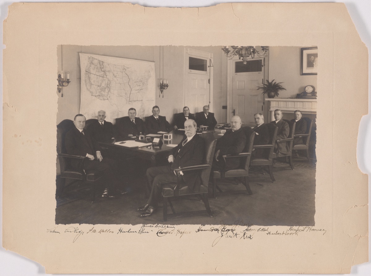 Calvin Coolidge and His Cabinet — Harris & Ewing Studio, active 1905 - 1977
