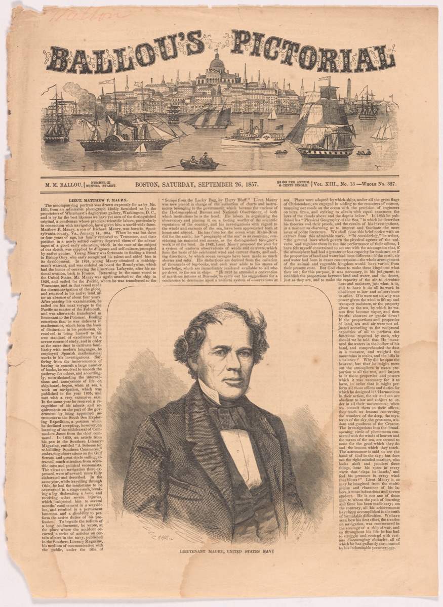 Matthew Fontaine Maury — George H. Hayes, active 1851 - c. 1873