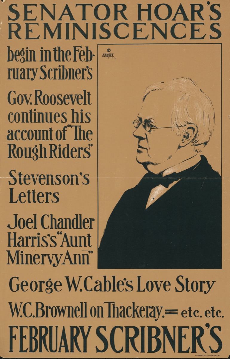 George Frisbie Hoar — Ernest Haskell, 1876 - 1925; J. Ottman Lithography Company, New York