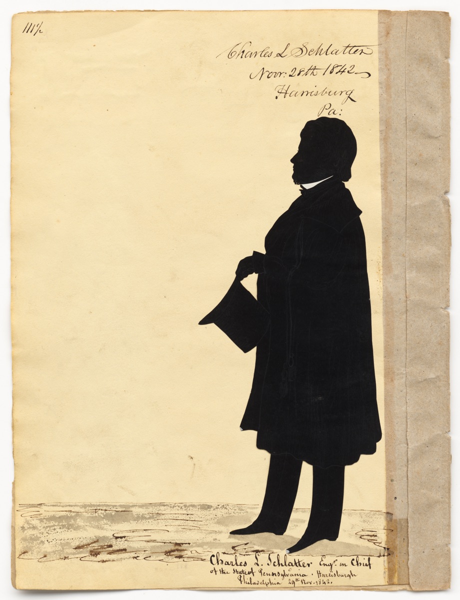 Charles L. Schlatter — Auguste Edouart, 1788 - 1861