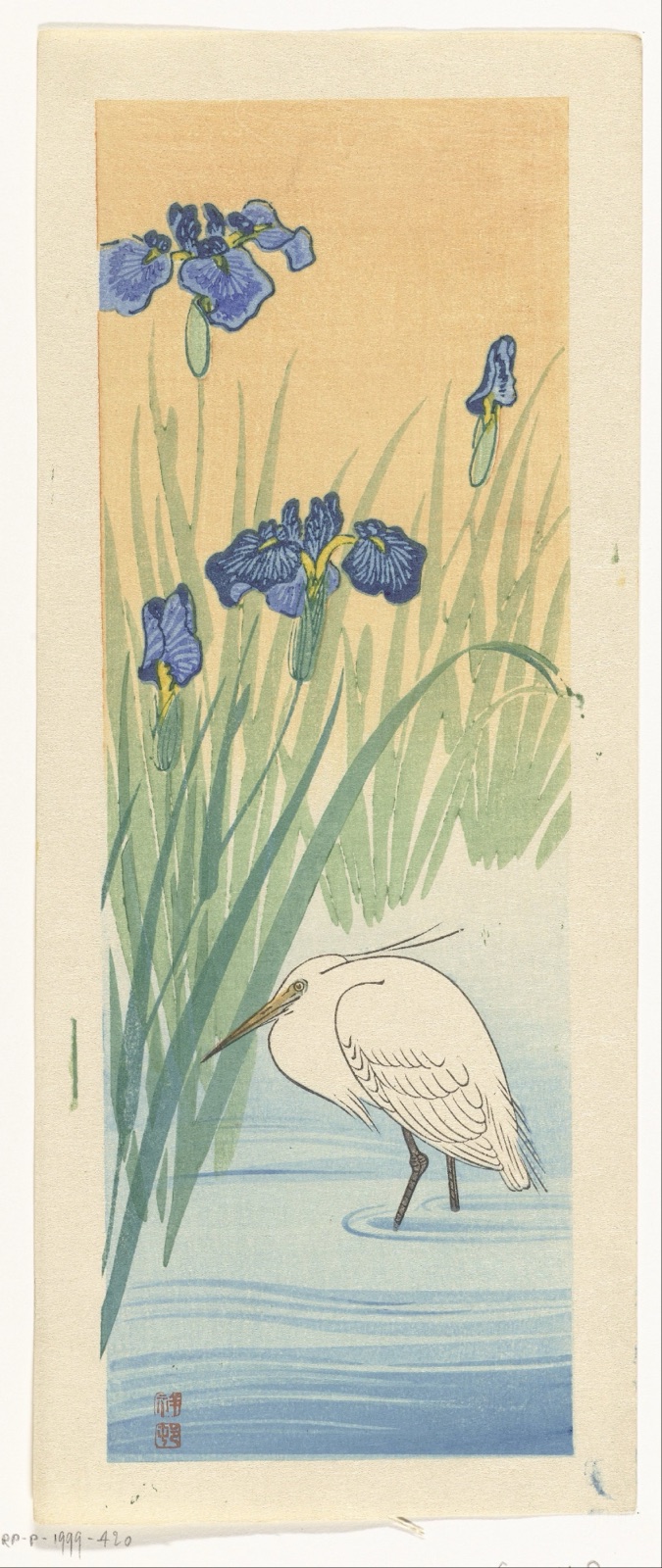 Zilverreiger — Ohara Koson (printmaker); Watanabe Shōzaburō (publisher)