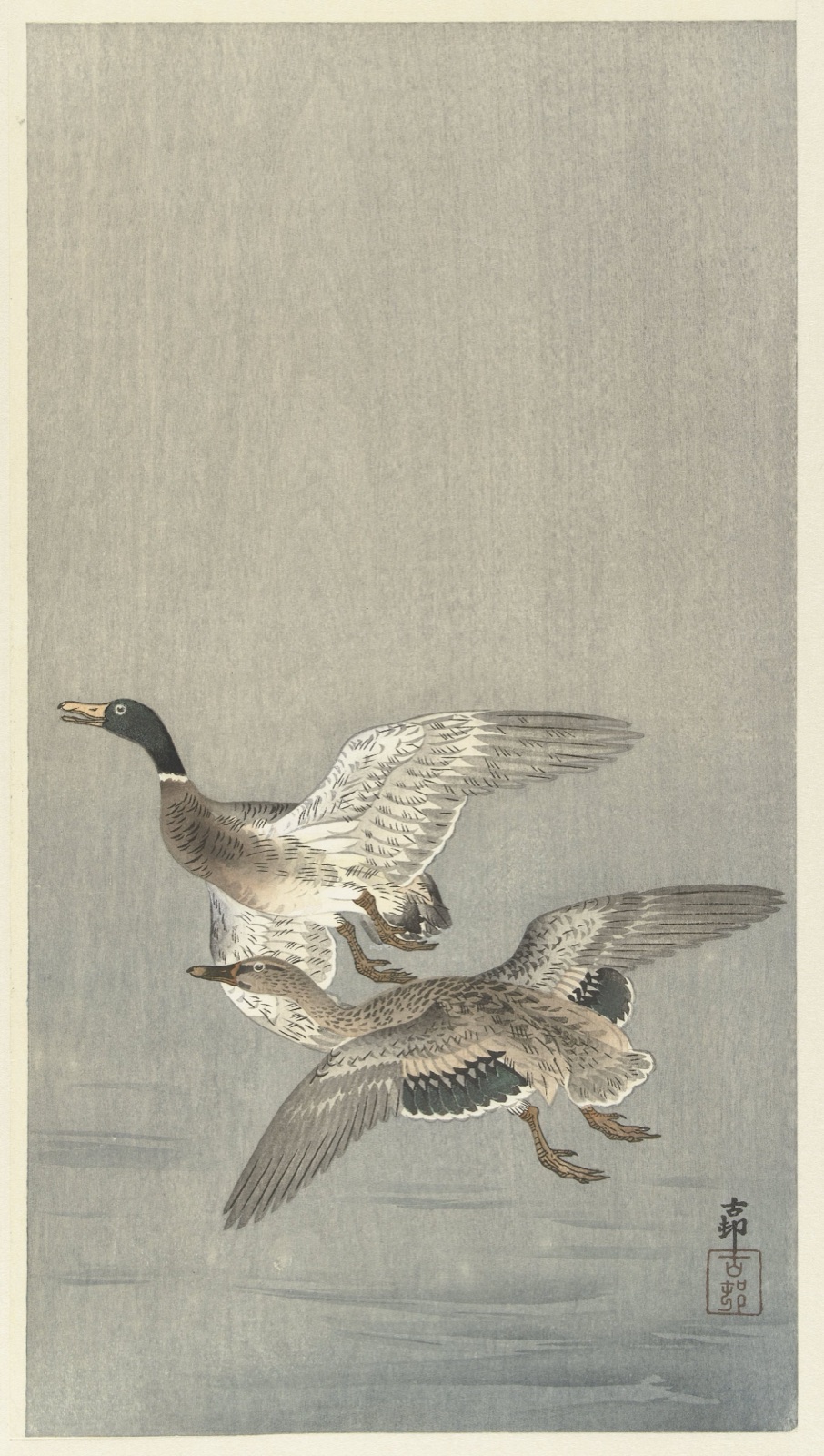 Koppel eenden — Ohara Koson (printmaker)